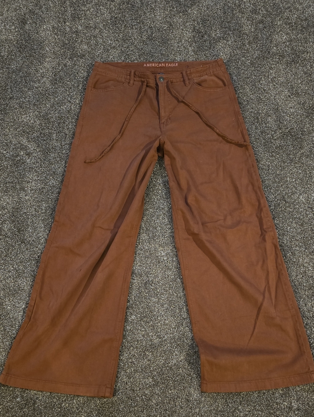 American Eagle Outfitters Women's Wide-Leg Boot Cut Pants - Brown